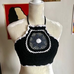 handmade boho crop top